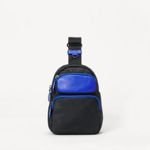 MZ Wallace Black & Cobalt Bowery Transit Sling